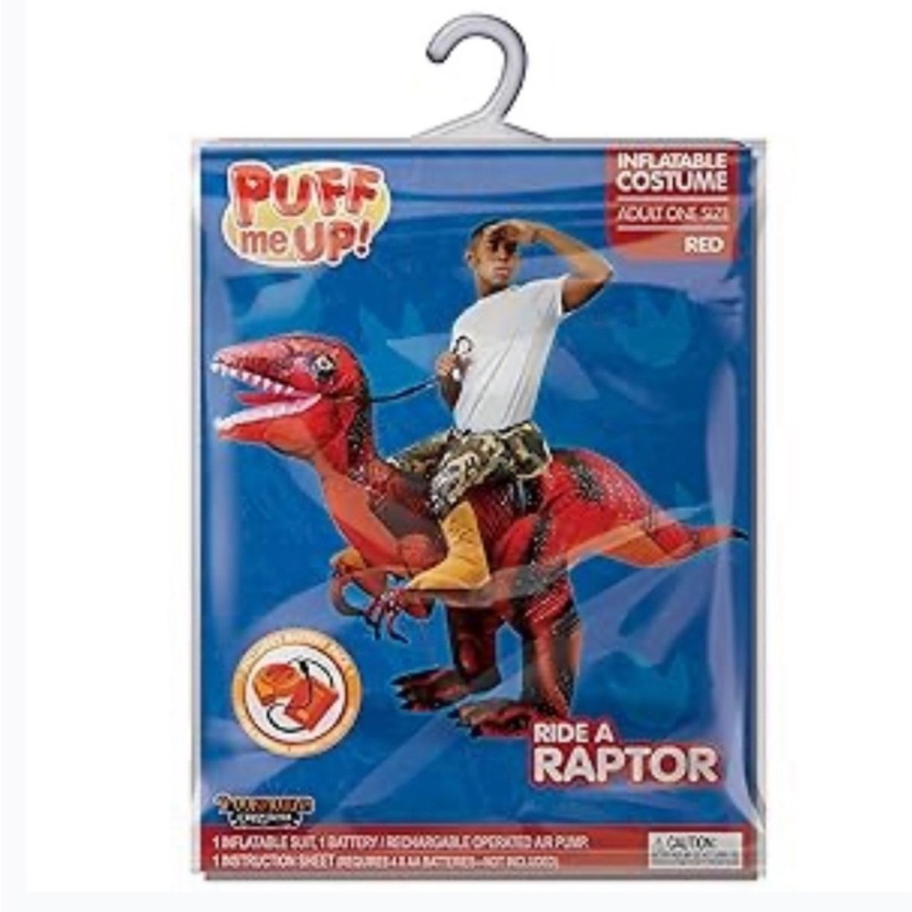 🌼💜💜Spooktacular Creations Inflatable Raptor Halloween Riding a Raptor - Picture 2 of 5